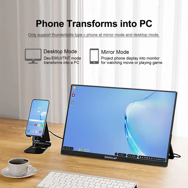 16 Inch Portable IPS LCD / with USB-C 144Hz Refresh Rate 2560*1600 New HDR Features Built-in Speaker for Laptop PS4 Switch