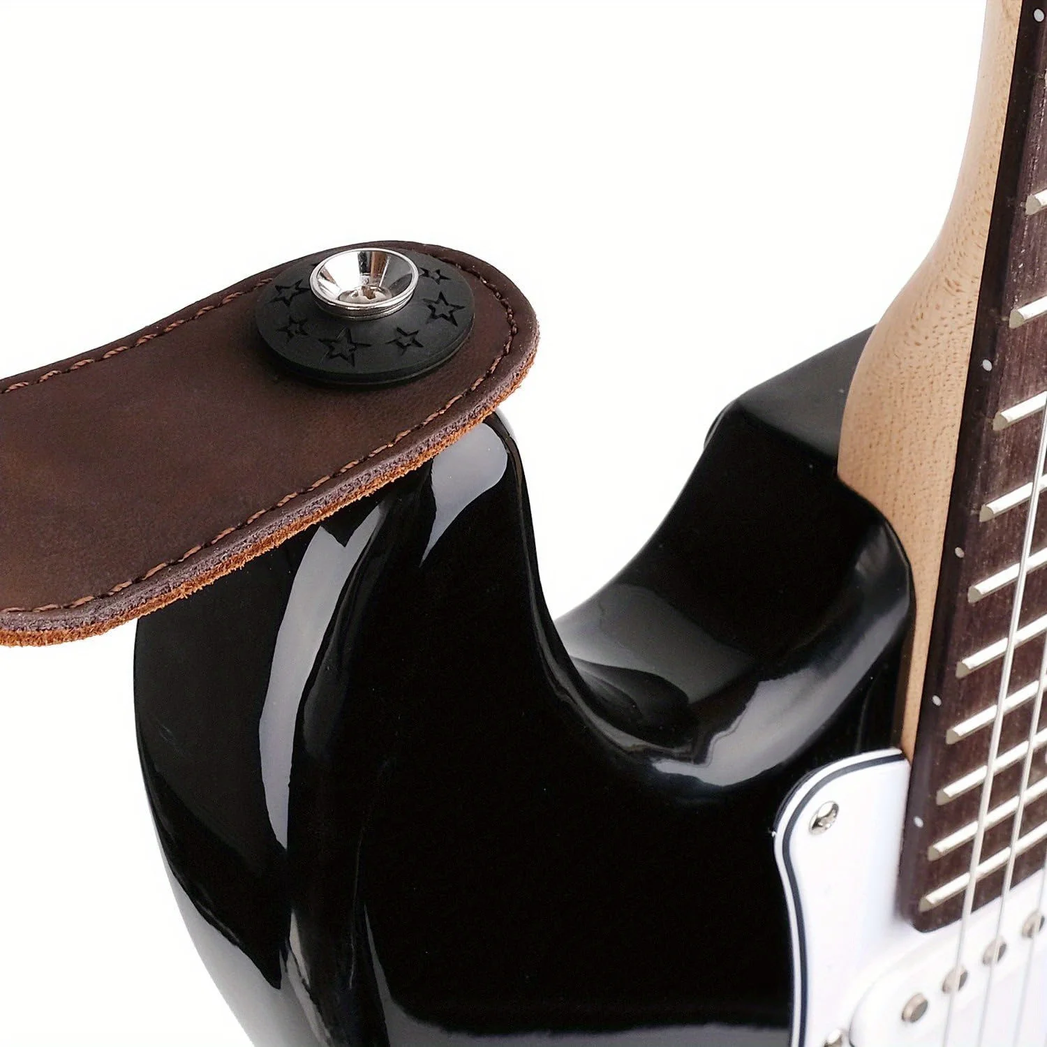 Serrature professionali per tracolla in gomma da 10 pezzi per chitarra elettrica e basso - Serrature per tracolla per chitarra sicure e sicure con guarnizione e rondella