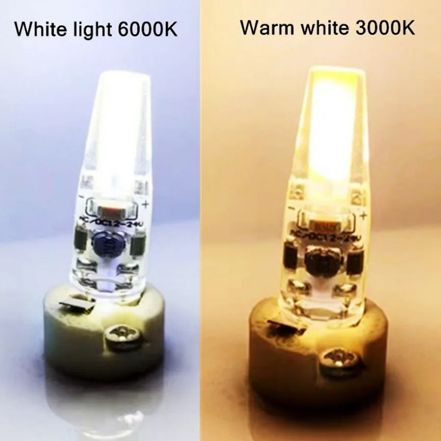 10/1 Pcs G4 COB Lamp LED 12V AC/DC 220V Corn Light 6W Spotlight Chandelier Bulb Replace 20W Halogen Lamps Cold/Warm White