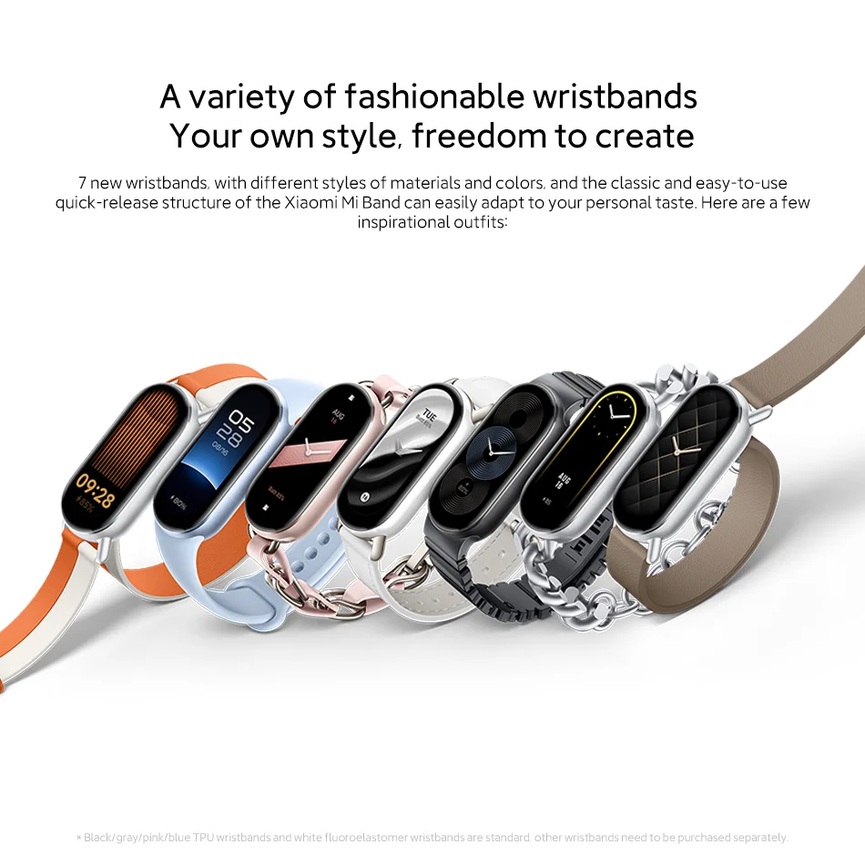 Global Version Xiaomi Smart Band 9 1.62‘’ AMOLED Display 21 Days Battery Life Supports 150+ Sports Modes 5ATM Bluetooth 5.4