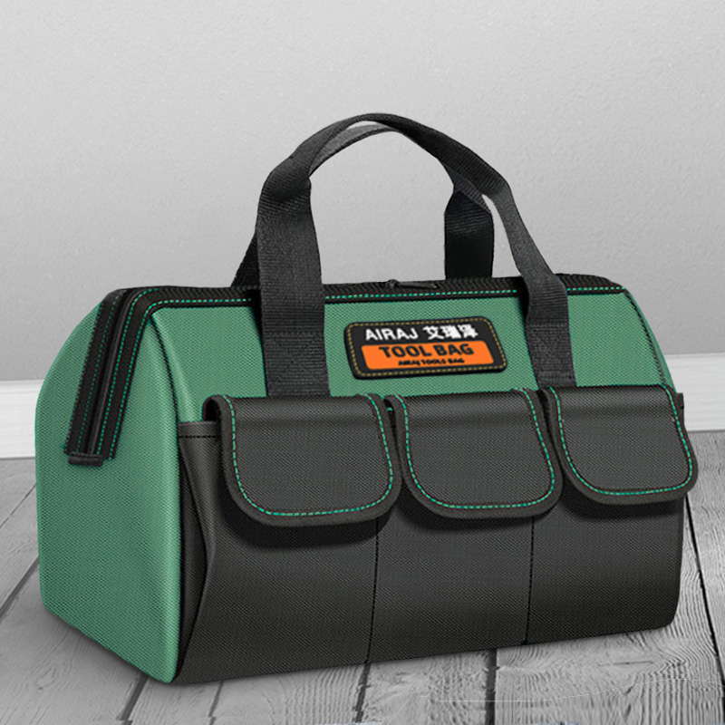 Sac étanche en toile Oxford de 18 pouces, sac à outils multifonctionnel, résistant à l'usure, rangement de réparation d'outils, sac d'électricien de grande capacité