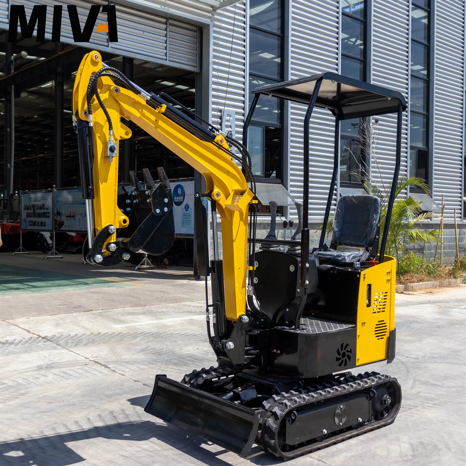 New 1Ton Mini Excavato Small Bagger Backhoe Digger With Boom Swing Euro 5 Engine Mini Digger Customization