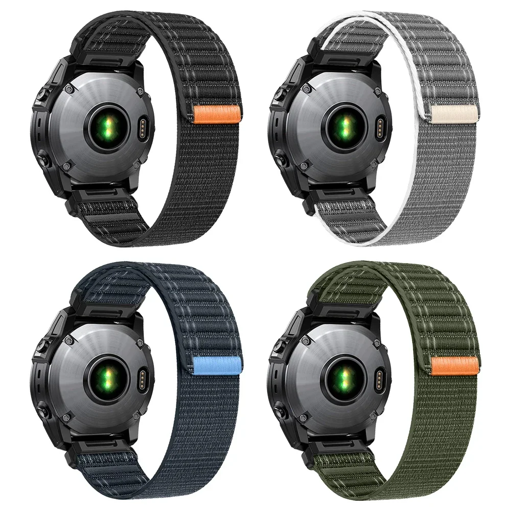 QuickFit 22 мм 26 мм тканый нейлоновый ремешок для Garmin Fenix E 8 47 мм 51 мм 7 7X 6 6X 5 5X Plus/Enduro 3/Epix Pro Gen 2 браслет-ремешок