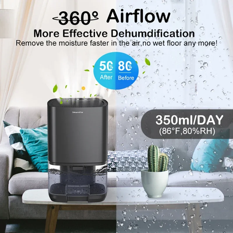 1000ML Tragbare Luftentfeuchter Für Home Stumm Feuchtigkeit Absorber Maschine Luft Trockner Für Schlafzimmer Büro Küche Deodorant Trockner