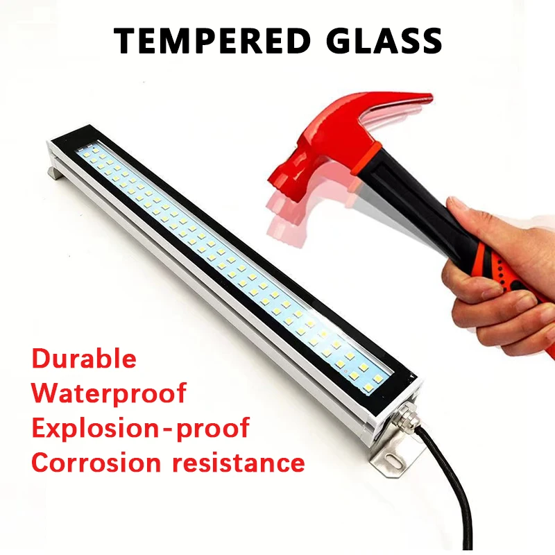 LED 24 〜 230V IP67 工作機械作業灯防水耐油防爆ライト CNC 旋盤ランプワークショップアルミ合金ランプ