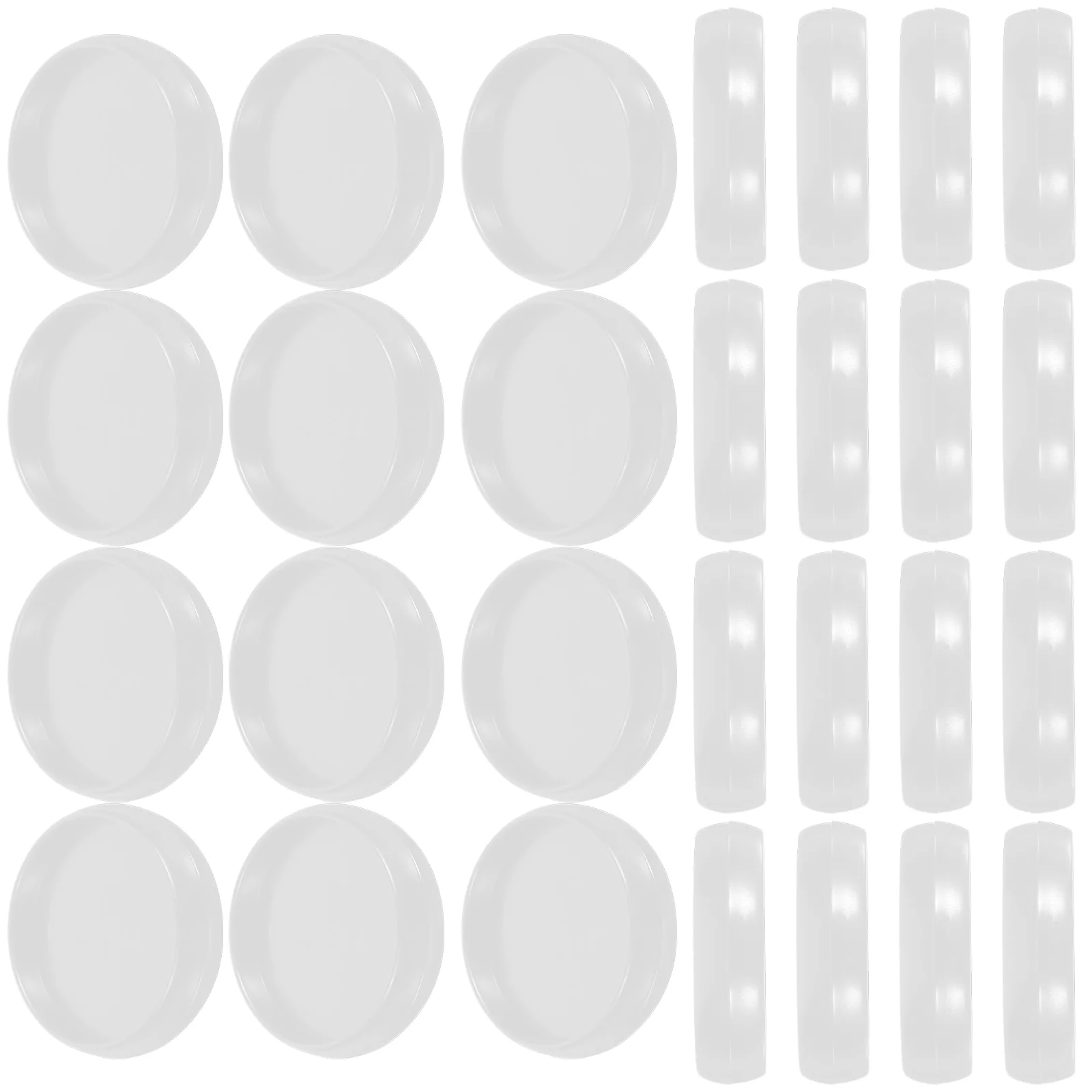 55 Pcs Loose-leaf Button The Notebook Binding Disc Discs DIY Binder Buckles Small Discbound Plastic Supplies Tiny Planner Rings