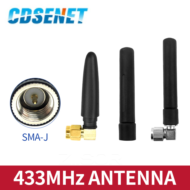 5Pcs 433MHz Kleine Pfeffer Antenne LoRa Drahtlose Modul CDSENET 433M Omnidirektionale High Gain Externe Klebestift faltbare SMA