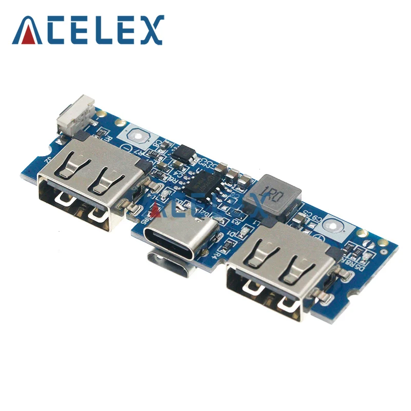 Micro/Type-C USB 5 В 2,4 А двойной USB 18650 Boost зарядное устройство для аккумулятора мобильный аккумулятор аксессуары для телефона DIY