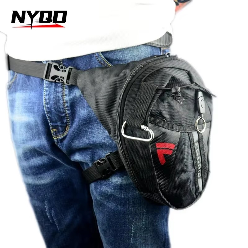 Novo pacote de motocicleta cavaleiro cintura saco multifuncional mochila motocicleta gota perna saco moto accessorie preto fanny pacote