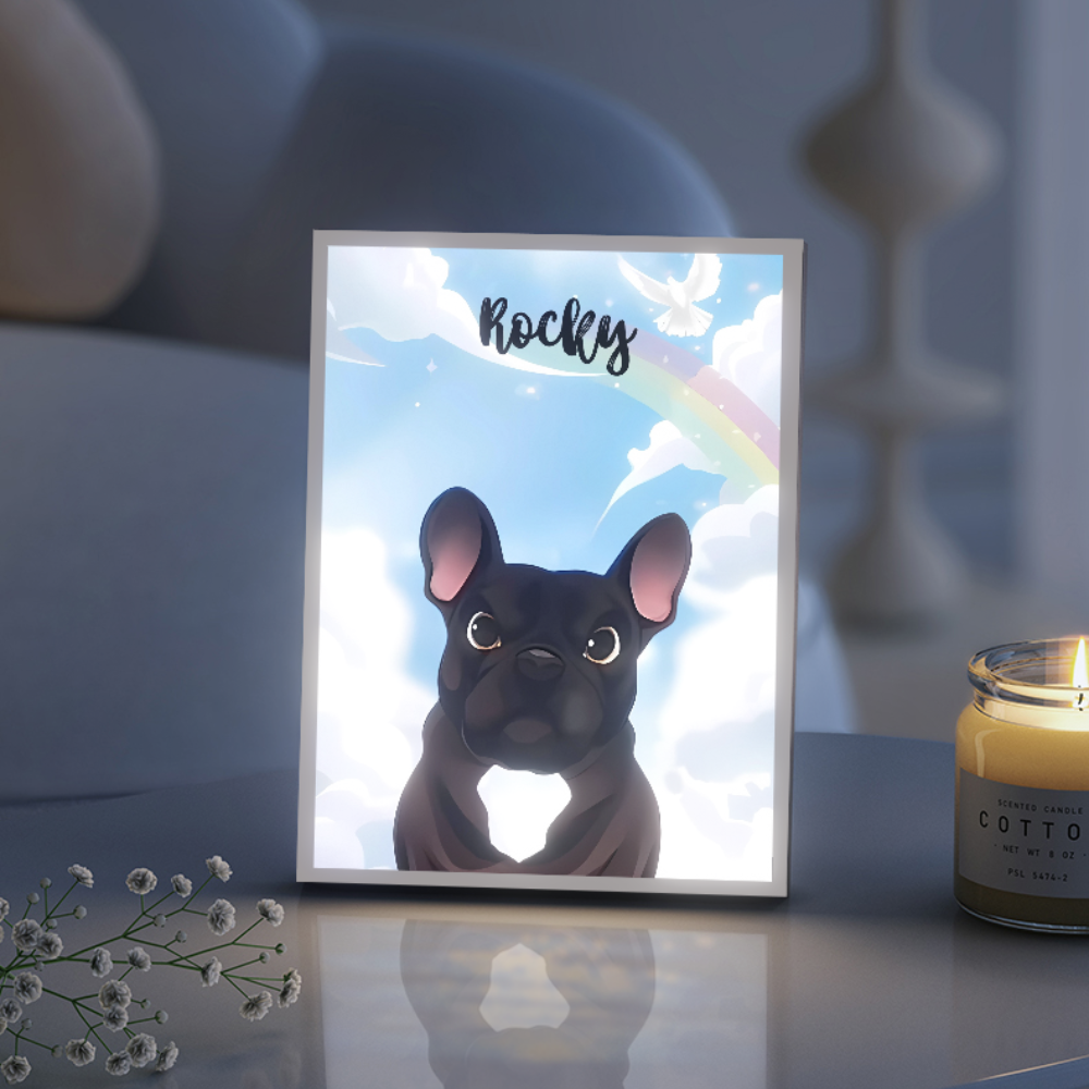 Anime pet night light customization, USB plug 3-tone lighting atmosphere light, home decoration light gift for pet lovers