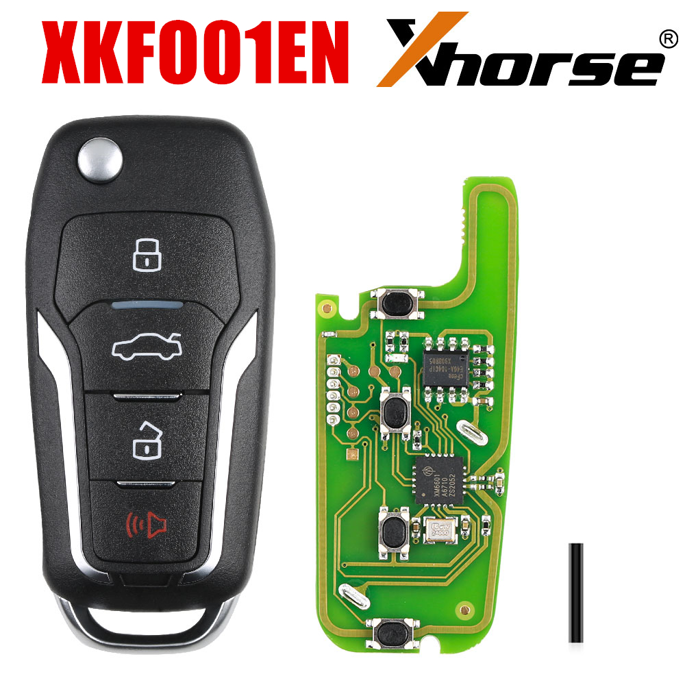 Chave de fio Xhorse XKB520EN XKB506EN XKLKS0EN XKFO01EN XKHY01EN XKKF02EN XKHY05EN XKKF20EN XK Chave remota de fio 5 unidades/lote