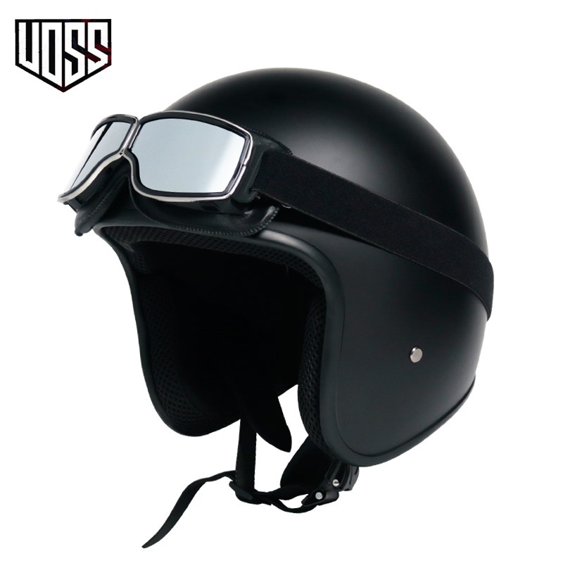 Frete grátis dot aprovado retro capacete da motocicleta casco 3/4 abrir rosto capacete cafe racer capacete chopper capacete