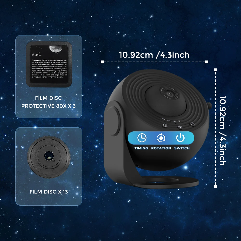 Proiettore a stella 13 in 1, proiettore planetario Galaxy per camera da letto, proiettore Aurora, proiettore a luce notturna per bambini adulti