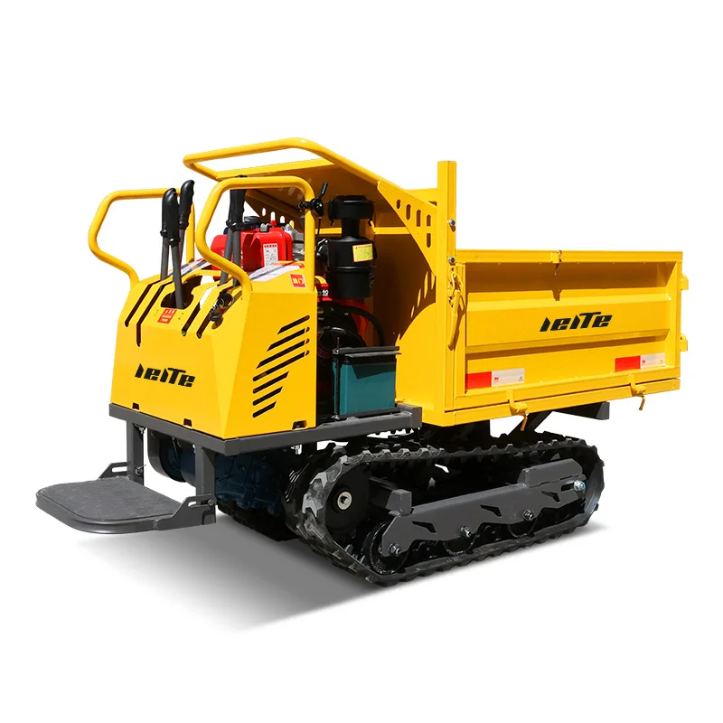 China 0.8 ton Self Loading Crawler Mini Dumper Diesel Crawler Mini Track transporter 800 kg crawler mini Dumper customized price