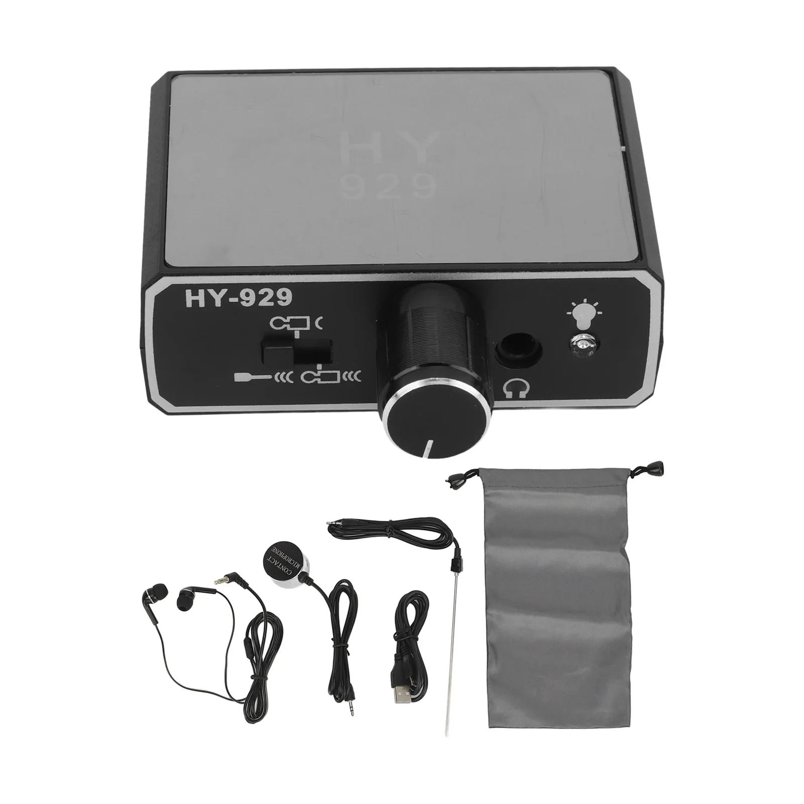 Amplificador de som de vazamento de água, alta sensibilidade, simples, detector de vazamento de tubulação de água, alta precisão para manutenção de carro