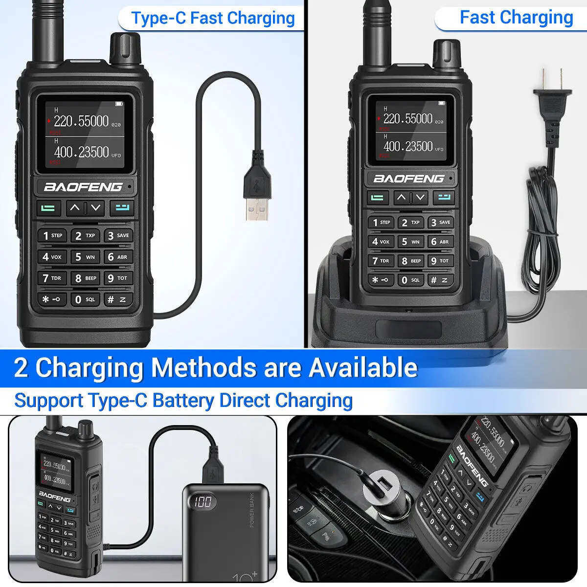 Baofeng UV-17 Pro Long Range Walkie Talkie Tri Band Drahtlose Kopierfrequenz Zwei Weg Radio Transceiver Amateurfunk Für Camping