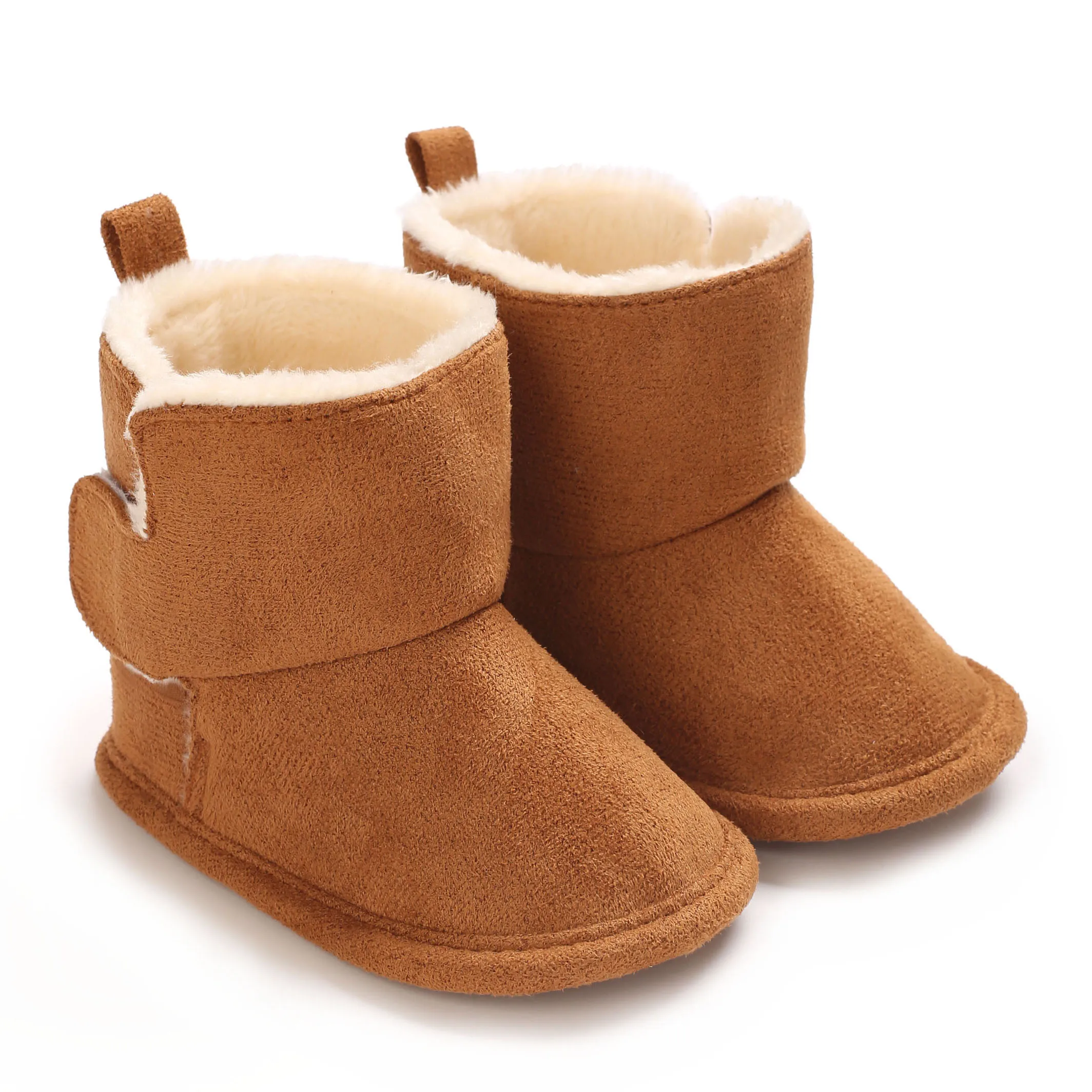 Novas botas de bebê para o inverno calor 0-18m bebê recém-nascido velcro sola macia anti deslizamento sapatos frontais sapatos de bebê botas de neve quentes