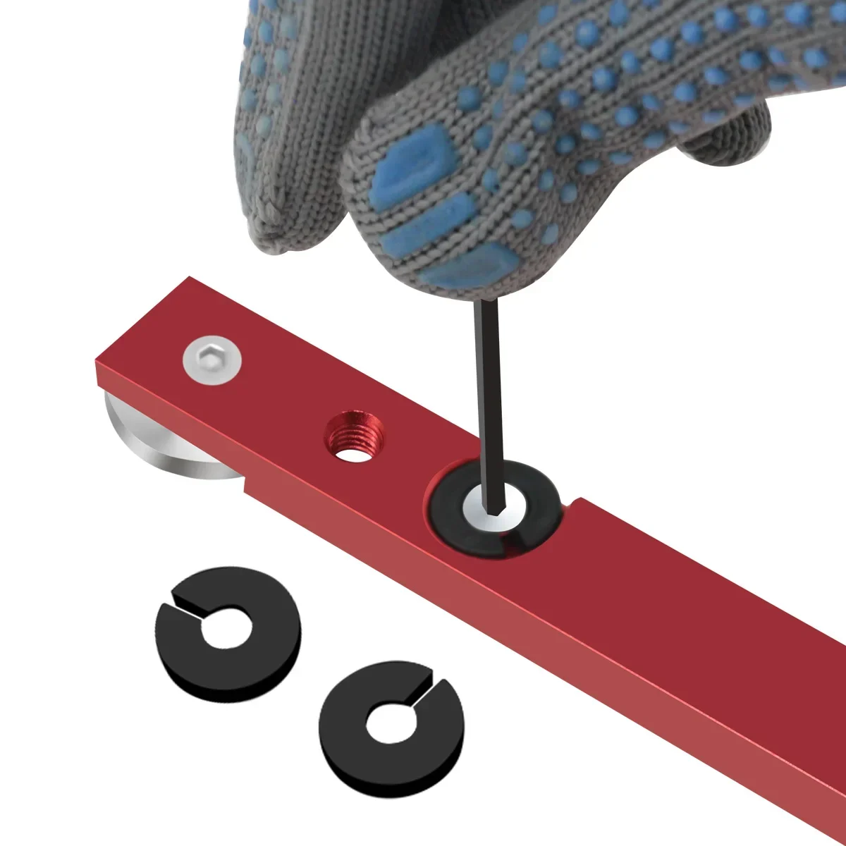 ไม้ T-Track Slider อลูมิเนียมจํากัด Miter Bar Rail Slider เห็นตาราง Gauge Rod งานไม้ T-Track Slider Aluminu