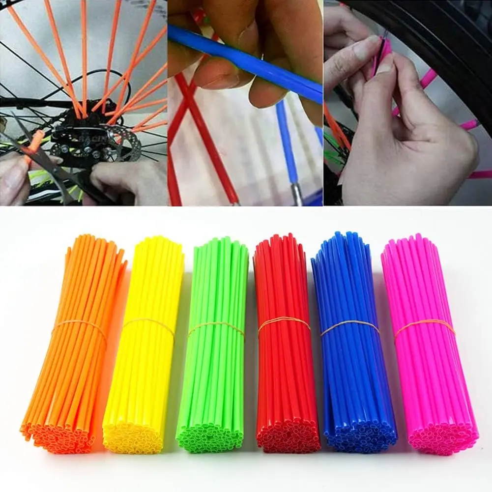 36pcs Nieuwe Motorfiets Velg Spoke Wrap Kit Skin Cover 6.7 inch Voor MX Motocross Dirt Pit Bike enduro Supermoto Honda Suzuki