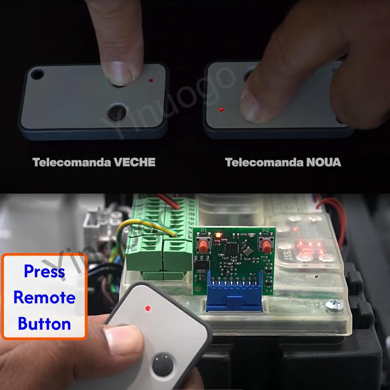 Roger E80 TX52R 2 433.92 MHz E80/TX52R/2 E80/TX54R/2 Código fijo Puerta de garaje Control remoto Roger H80 TX22 M80 TX44R TX12 TX14