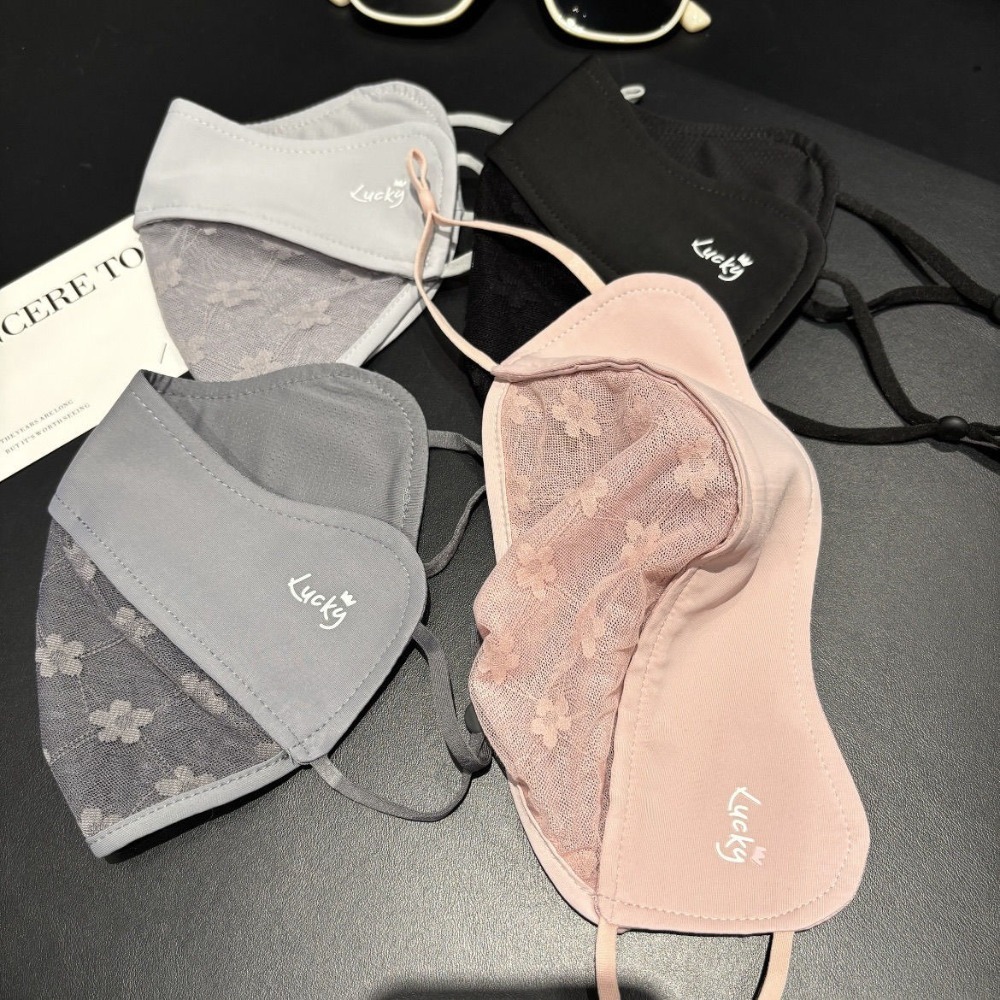 Новая дышащая маска из ледяного шелка, анти-УФ-моющаяся солнцезащитная маска, сетчатая пылезащитная маска для лица, шарф, защита углов глаз