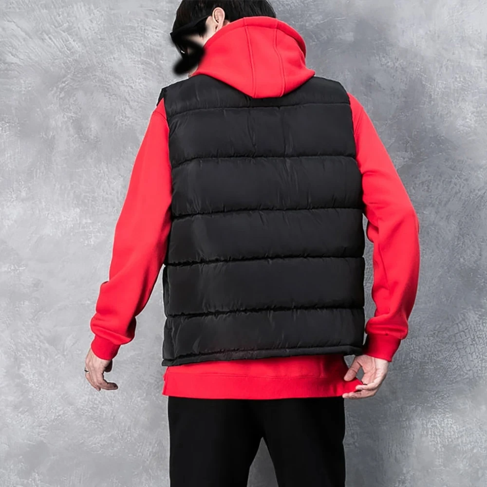 Weich gepolsterte Weste für Herren, leichte Weste, stilvolle Herren-Winterweste, warme, winddichte, ärmellose Oberbekleidung mit für den Außenbereich