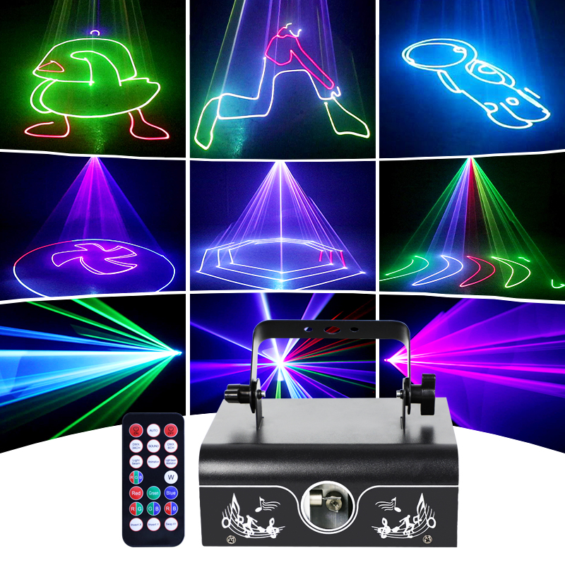 YSH Animatio เลเซอร์โปรเจคเตอร์สีในร่มดิสโก้ปาร์ตี้ไฟ Beam Dmx Controller ไฟเวทีกลางแจ้งเทศกาลคริสต์มาสงานแต่งงาน
