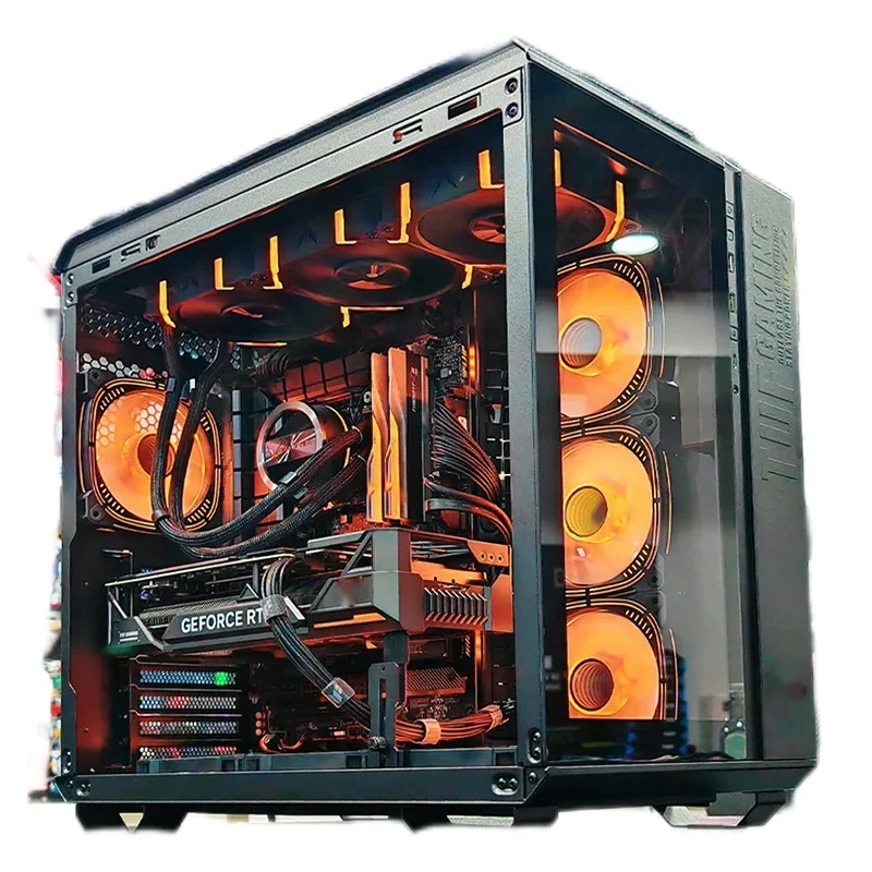 High-End i9 14900K GTX 4090 เดสก์ท็อปสําหรับเล่นเกม PC ปรับแต่ง ATX ITX 1TB SSD Win10 ขายร้อนธุรกิจ & Gaming UK Plug