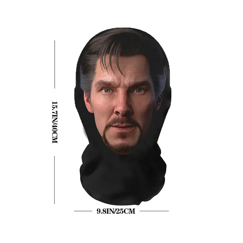 3D Printed Pattern Stephen Strange Elastic Mesh Masks Cosplay Super Heros Funny Full Face Mask Party Props Balaclava Headcovers