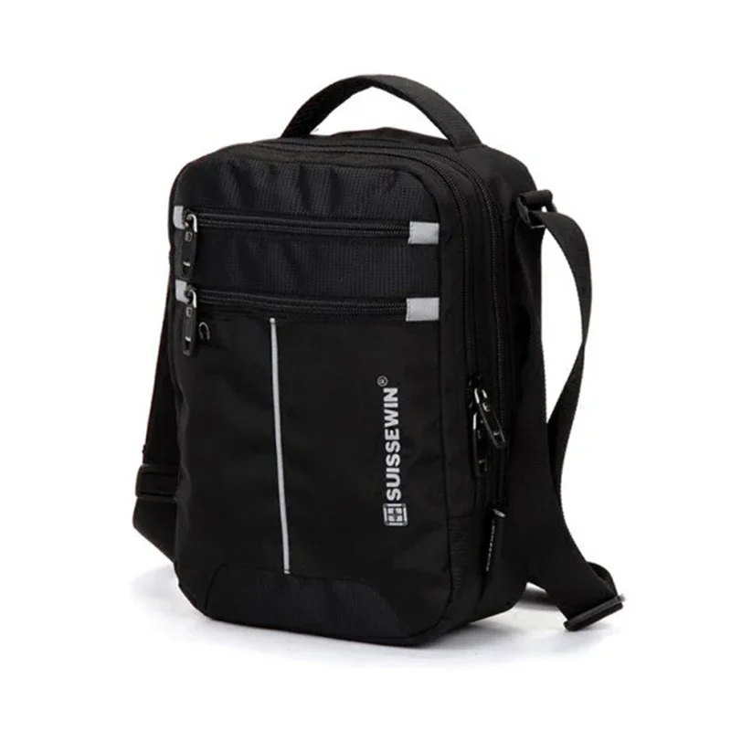 Bolso cruzado de hombro informal negro para hombre