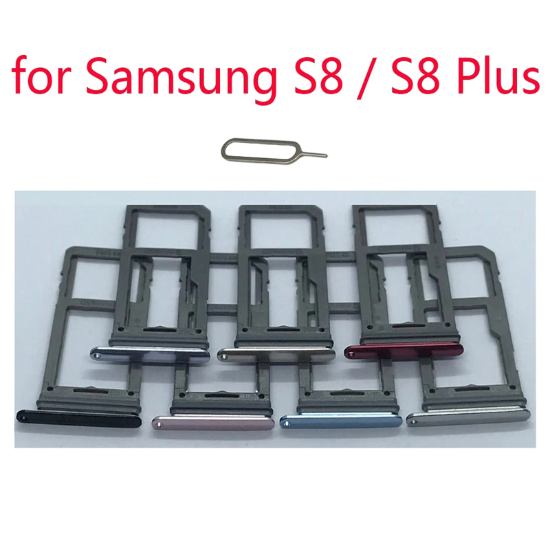 Dành Cho Samsung Galaxy Samsung Galaxy S8 G950 G950F S8 Plus G955 G955F Điện Thoại Chính Hãng Nhà Ở Mới Sim Card Và Thẻ Nhớ Micro SD khay Đựng
