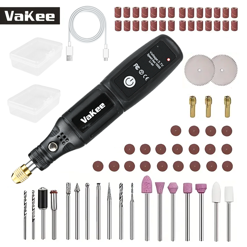 Mini Electric Drill USB Rechargeable Cordless Engraving Pen Dremel Tools Rotary Tool Cordless Hand Drill Mini Polisher for Hand