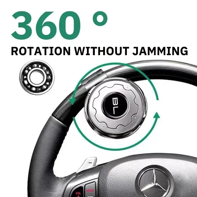 1pc Auto Lenkrad Booster Spinner Knopf Arbeitsersparnis 360 Grad Rotation Ball Drehen Spinner Knopf Lager Power Griff