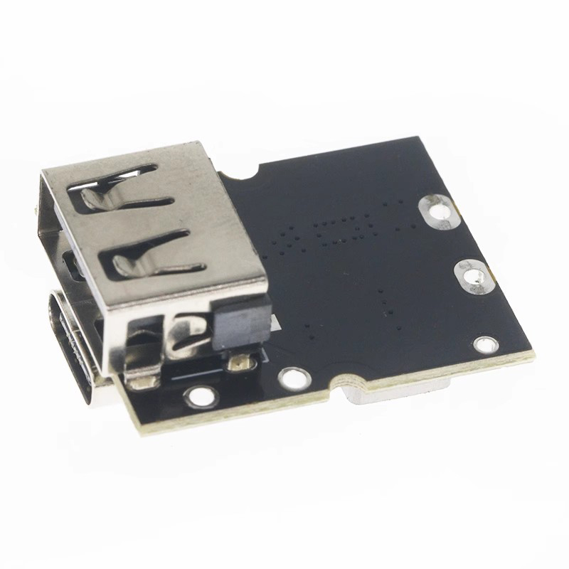 Type-C USB 5V 2A Boost Converter Step-Up Power Module Lithiumbatterij Oplaadbeschermingskaart LED-display USB voor doe-het-zelf-oplader