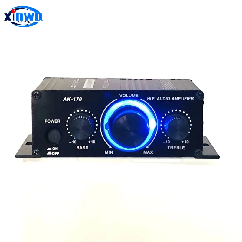 Ak170 lumière Mini amplificateur de puissance stéréo avec haut-parleur de 4 pouces Kit de bricolage vente Pinball Audio Arcade Machine de jeu Module lecteur Mp3