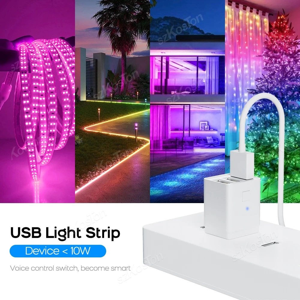Adaptador Micro USB Tuya Smart Home, WiFi Zigbee, enchufe de carga de 1/2/3 entradas, adaptador de corriente, aplicación de sincronización, Control por voz para Alexa y Google