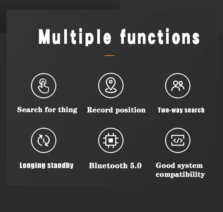 Mini GPS Tracker Locator Tuya Smart Life APP Key Finder พวงกุญแจโทรศัพท์เด็กสัตว์เลี้ยงหมายเลข Anti Loss ALARM สมาร์ท Tag Finder