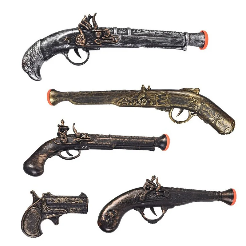 Fiesta Cosplay pirata juguete pistola muebles familia pistola Retro Festival Halloween niños juguetes sin balas seguridad