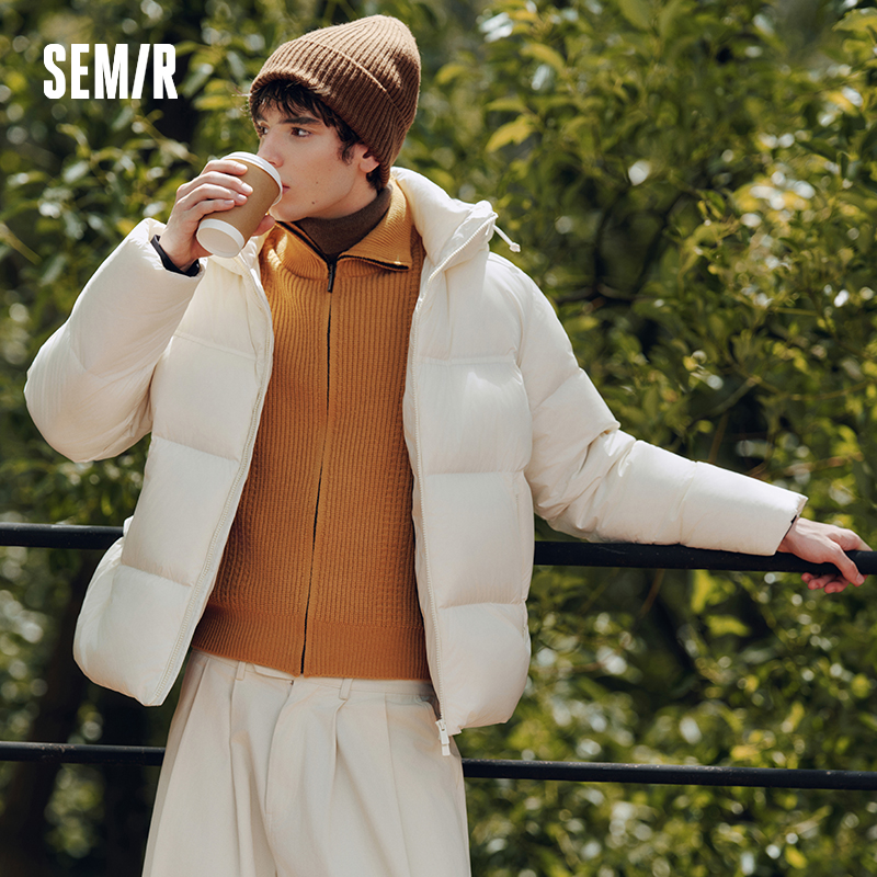 Semir jaqueta masculina três-resistente outerwear casal roupa de inverno 2025 novo topo com capuz roupas masculinas antiestáticas