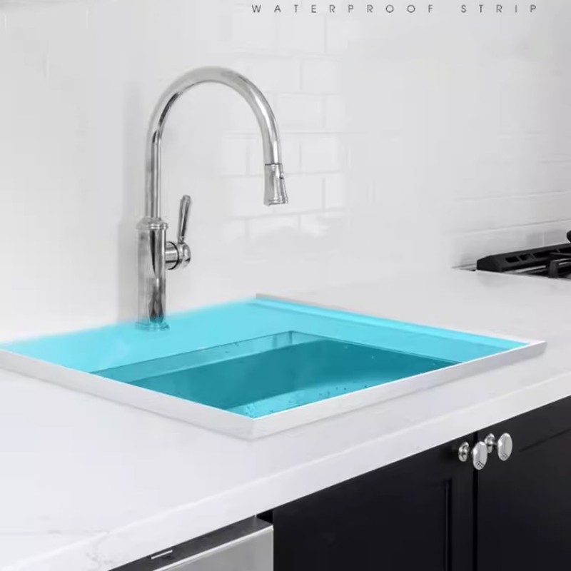 Kitchen Water Retaining Strip Silicone Self-adhesive Door Seal Retaining Strip Separation Shower Dam Barrier Bathroom Accessory