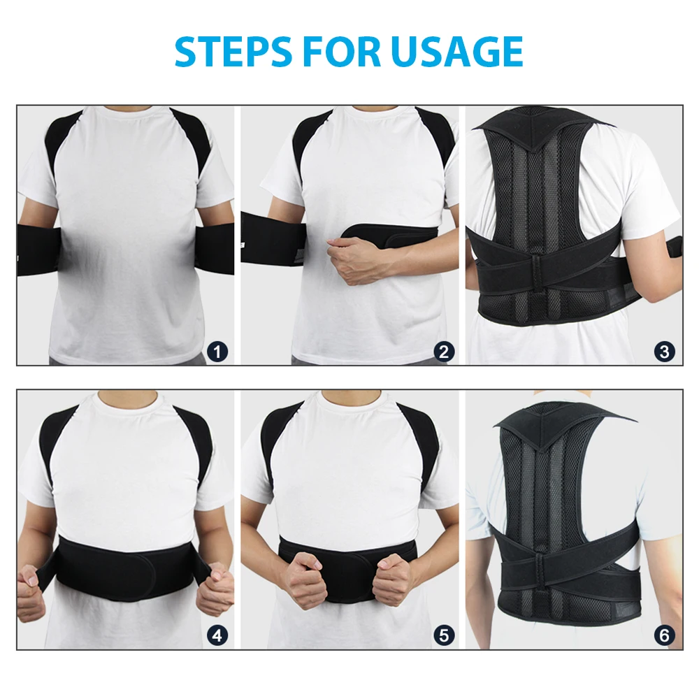 ใหม่ Upper Back Posture Corrector ท่าทาง Clavicle Support Corrector กลับตรงไหล่สายรัด Correctpor
