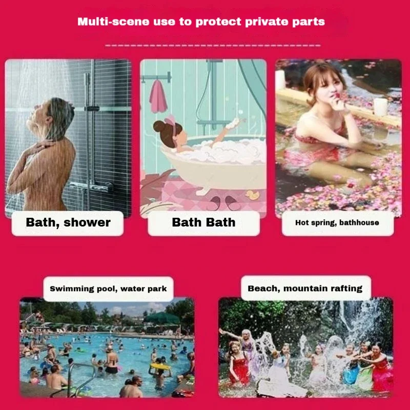 Calção de banho impermeável feminina de silicone, roupa interior anti-infecção, proteção contra menstruação, rafting boxers calças