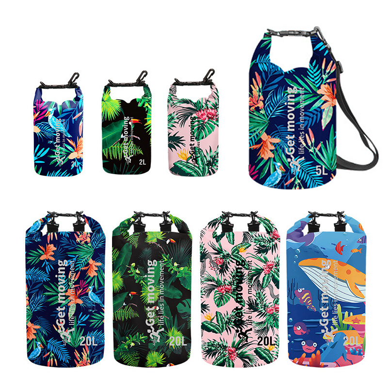 Bolsa seca flotante impermeable, 2/3/5/10/15/20/30L, mochila seca con tapa enrollable, mochila seca para Rafting, canotaje, natación, kayak