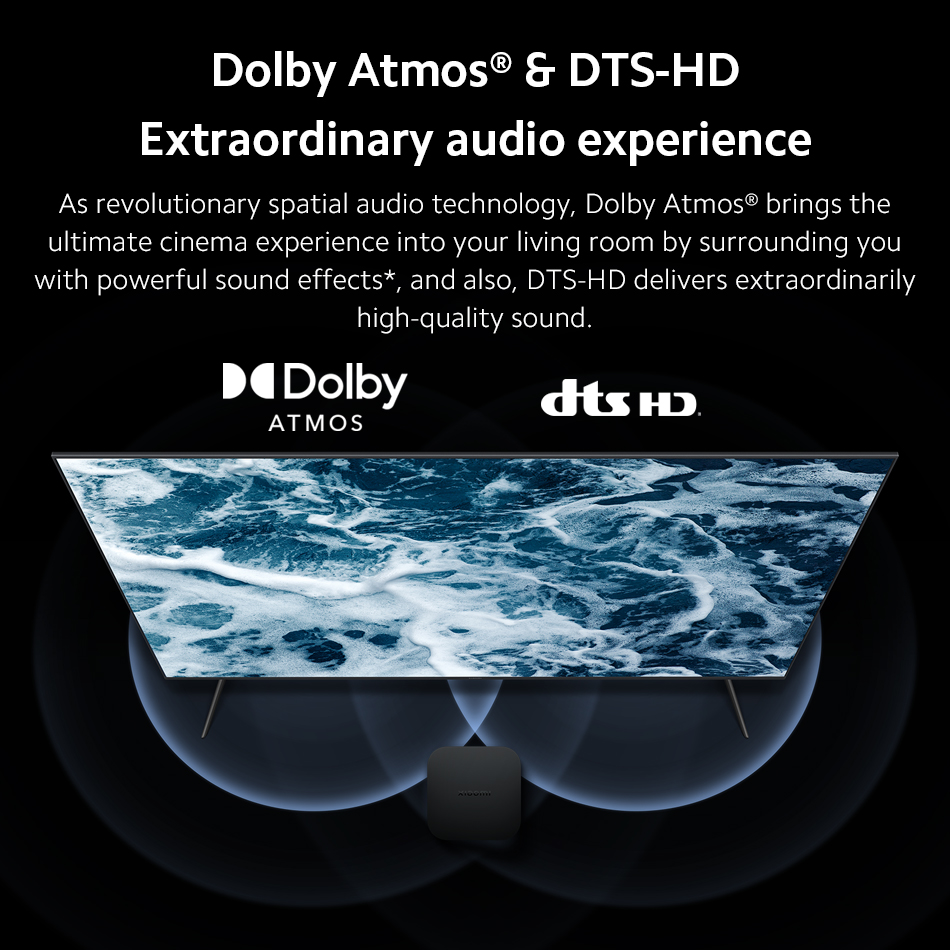 Xiaomi Mi TV Box S 2e generatie Global Version Smart TV Box Mediaspeler 4K Ultra HD BT5.2 2GB 8GB Android Google TV Google Assistant