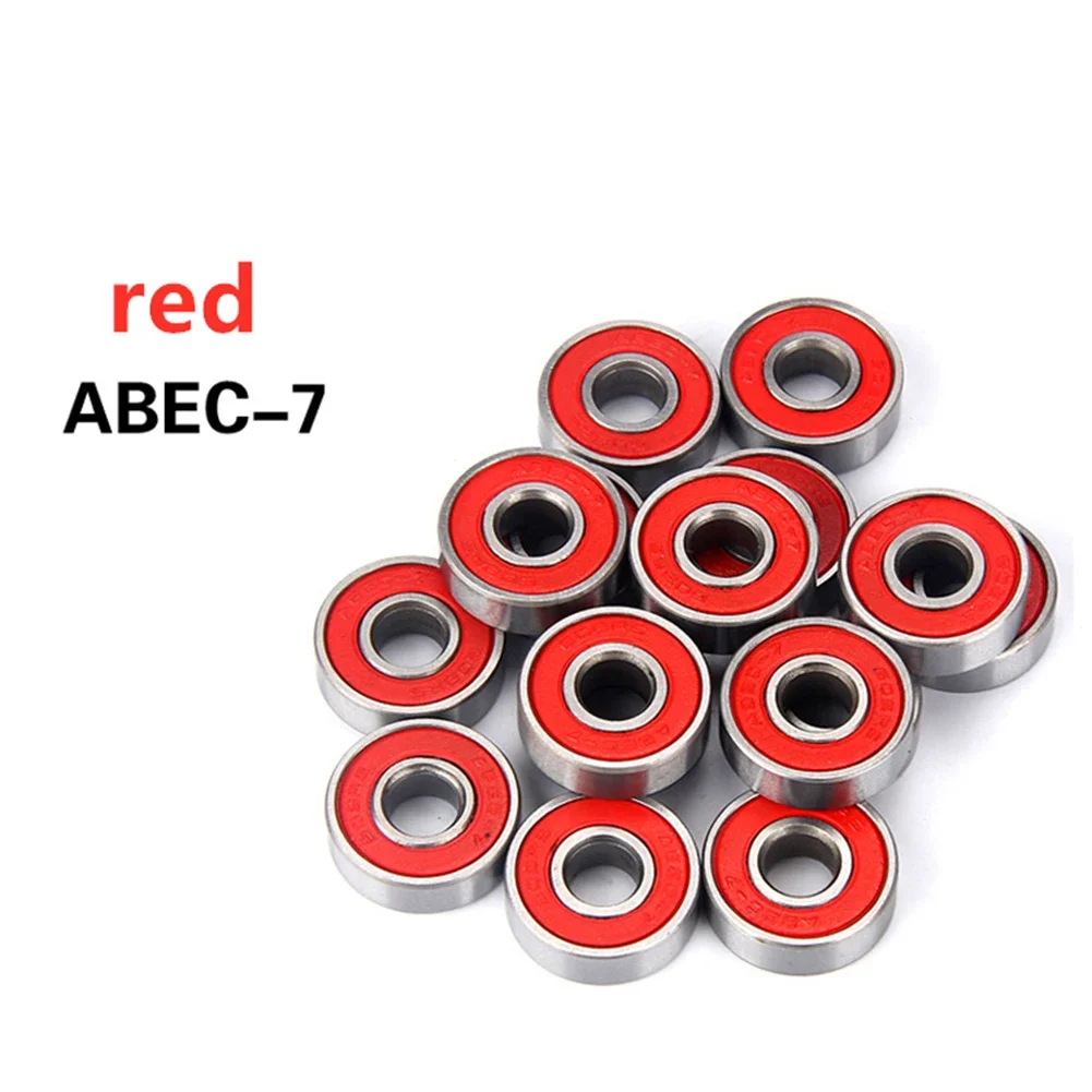 ABEC-7/ABEC-9 608 สเก็ตบอร์ดล้อลูกกลิ้งเหล็กปิดผนึกตลับลูกปืน 8x22x7 มม.สเก็ตบอร์ดแบริ่งสกู๊ตเตอร์อุปกรณ์เสริม