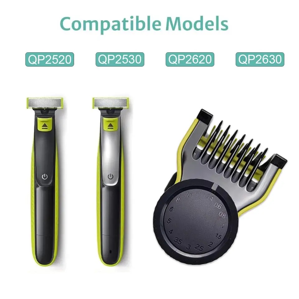 1-2PCS Suitable For Philips Oneblade Shaver Small Knife Guided Comb Trimming 14 Length Adjustable Accessories Nose Hair Knife