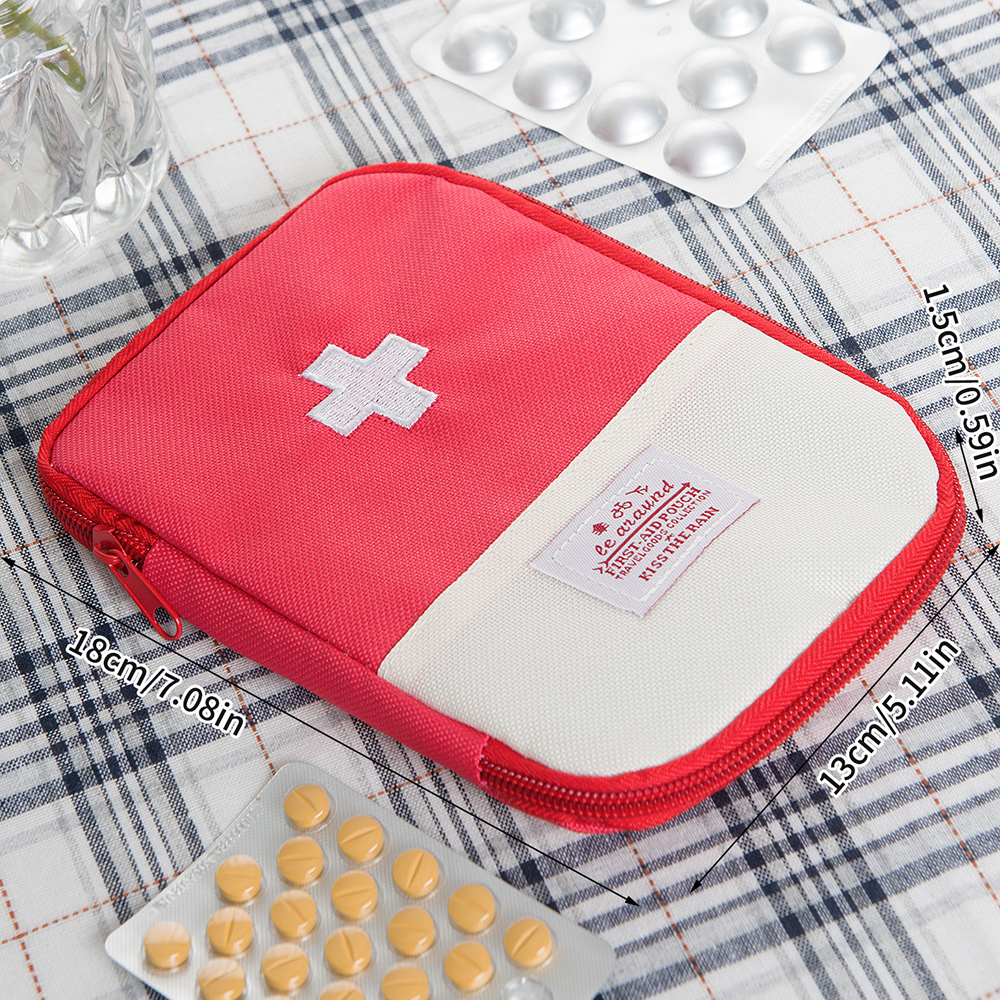 Mini bolsa de medicina portátil, botiquín de primeros auxilios de viaje, bolsa de medicina, bolsa de almacenamiento, botiquín de supervivencia, caja de medicina, emergencia al aire libre, Camping