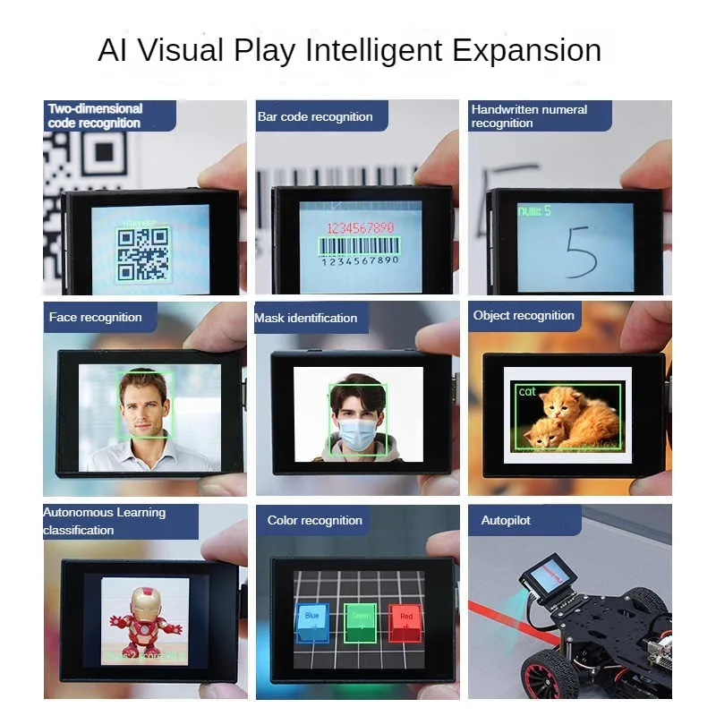 32G Card K210 Open Source Visual Recognition Module Image Facial Detection AI Camera for Python Development Board CanMV Sensor