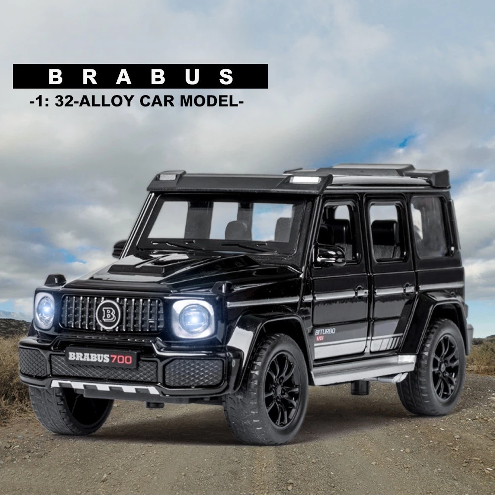 音と光の合金車モデルg700,1:32,ダイキャスト車,SUV,収集品,シミュレーション玩具,子供向けギフト