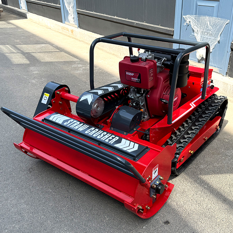 Aangepaste Dorsvlegel Crawler Robot Afstandsbediening Gras Snijmachine Dorsasmaaier